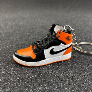 3D sneaker keychain wholesale mini shoe Air Jordan 1 Shattered Backboard