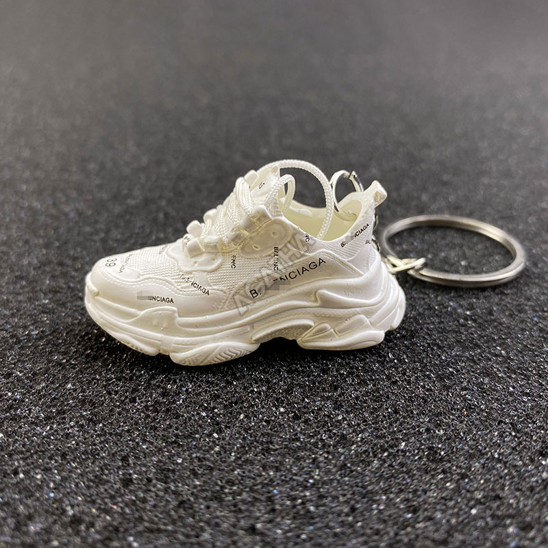 3D sneaker keychain wholesale mini shoe Balenciaga Triple S Allover