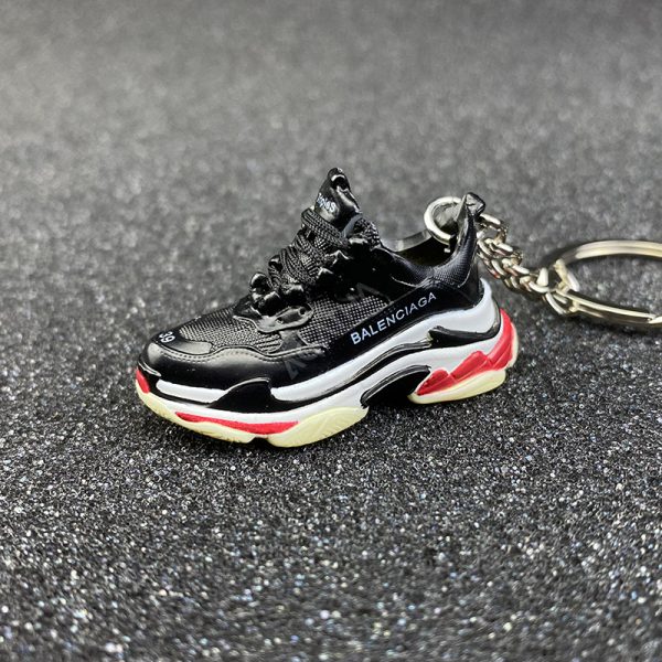 Balenciaga Triple S Black White Red