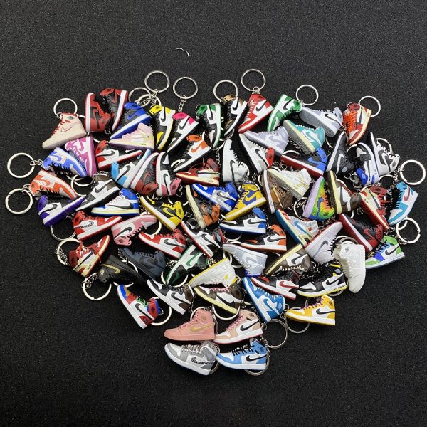 3D sneaker keychain wholesale mini shoe Air Jordan 1 Shattered Backboard