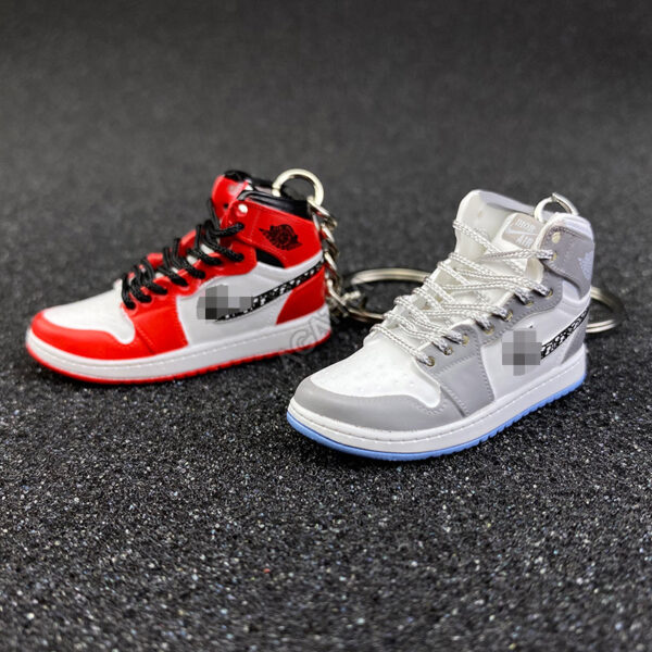 3D sneaker keychain mini shoe Air Jordan 1 X Christian Dior