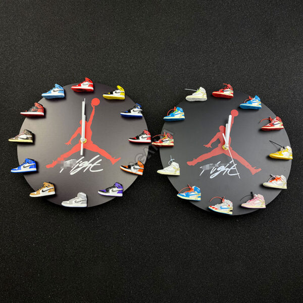 air jordan 3d sneaker clock