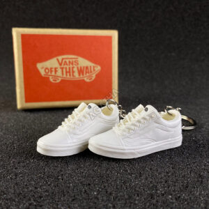 Vans Old Skool True White 3d mini sneaker keychains