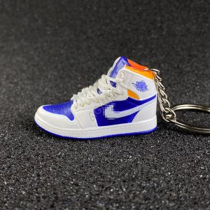 Jordan 1 Mid White Laser Orange Deep Royal Blue (GS)