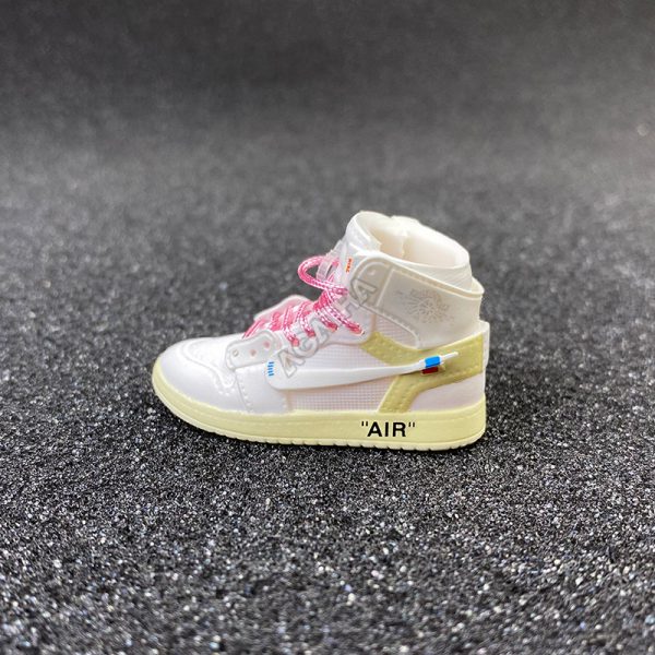 Jordan 1 Retro High Off-White White Pink Shoelace