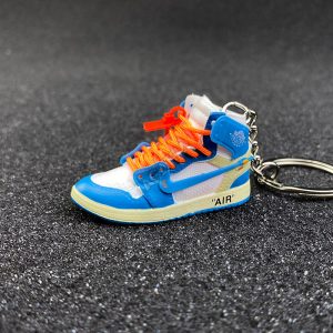 Jordan 1 Retro High Off-White University Blue Orange Shoelace