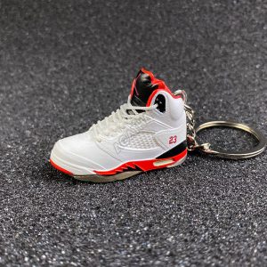 Jordan 5 Retro Fire Red Black Tongue