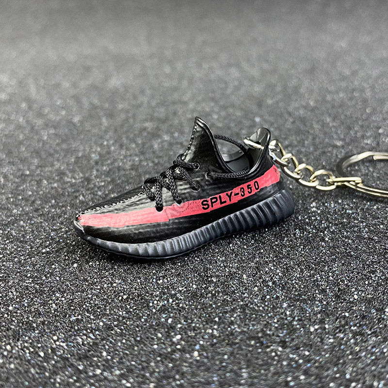 adidas gazelle silver green womens 3D Sneaker keychain Yeezy 350 Black  Kicks Machine