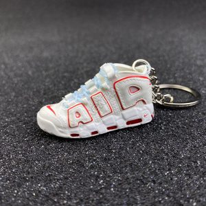 Nike Air More Uptempo White Varsity Red Outline