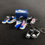 3D sneaker keychain wholesale mini shoe Jordan 1 Low OG SP fragment design x Travis Scott