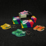 mini sneaker nike sb dunk low keychains grateful dead bears