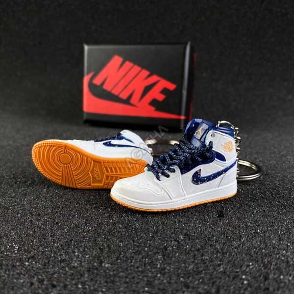 Jordan 1 Retro Mid Jeter 3d mini sneaker keychains