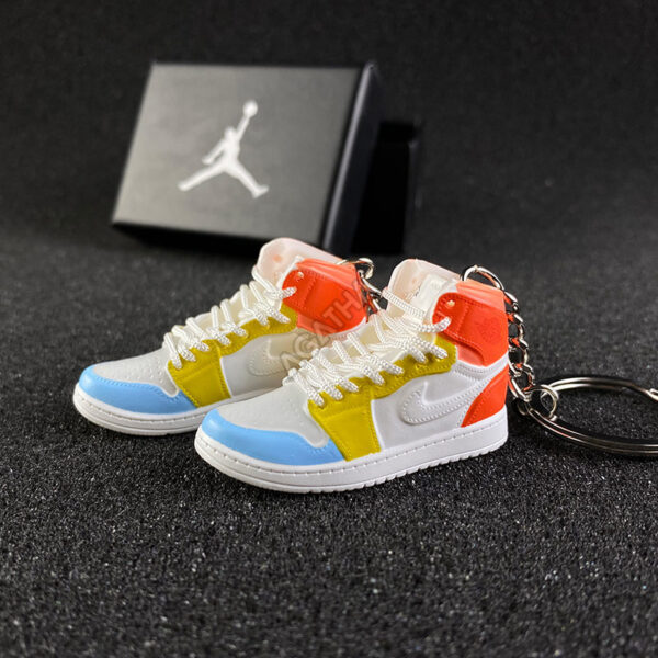 Jordan 1 Mid To My First Coach 3d mini sneaker keychains