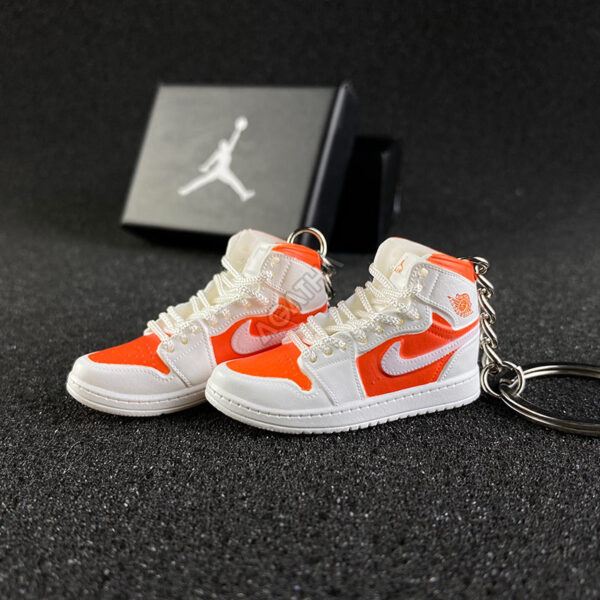 Jordan 1 Mid SE Bright Citrus 3d mini sneaker keychains