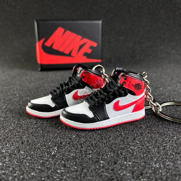 Jordan 1 Retro High Track Red 3d mini sneaker keychains