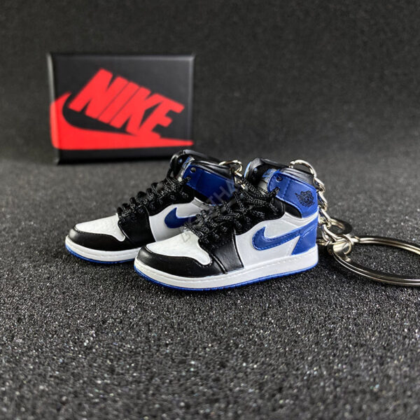 Jordan 1 Retro High Blue Moon 3d mini sneaker keychains