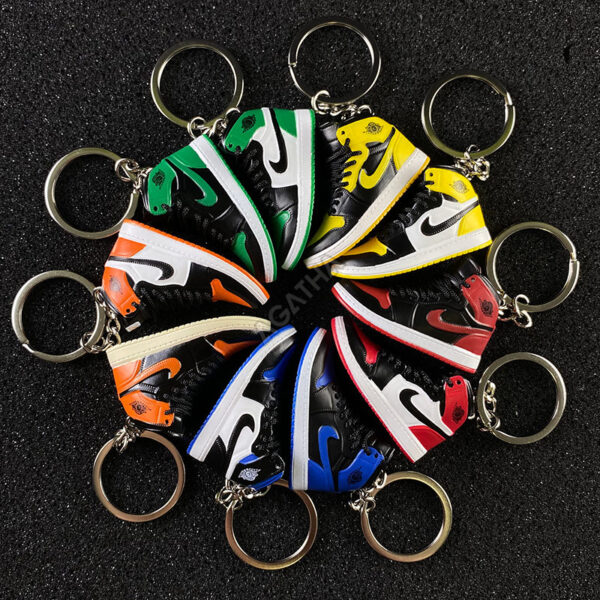 3d mini air jordan sneaker keychains