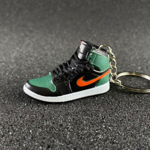 Jordan 1 Retro High SoleFly Art Basel Black 3d mini sneaker keychains