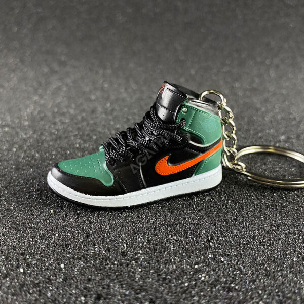 Jordan 1 Retro High SoleFly Art Basel Black 3d mini sneaker keychains