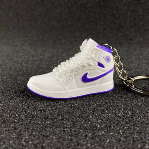 Jordan 1 Retro High Court Purple (W) mini sneaker keychains