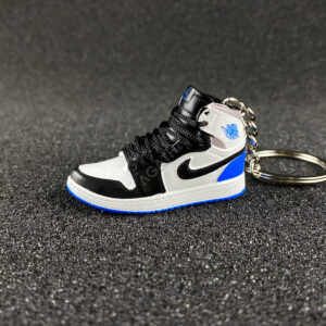 Jordan 1 Mid SE White Black Royal (GS) 3D Sneaker keychains