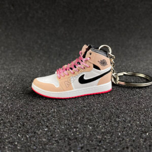 Jordan 1 Mid Crimson Tint 3D mini sneaker keychains