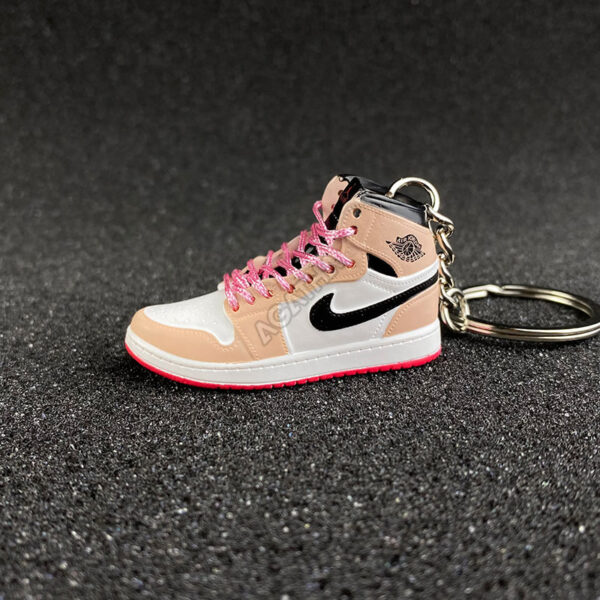 Jordan 1 Mid Crimson Tint 3D mini sneaker keychains