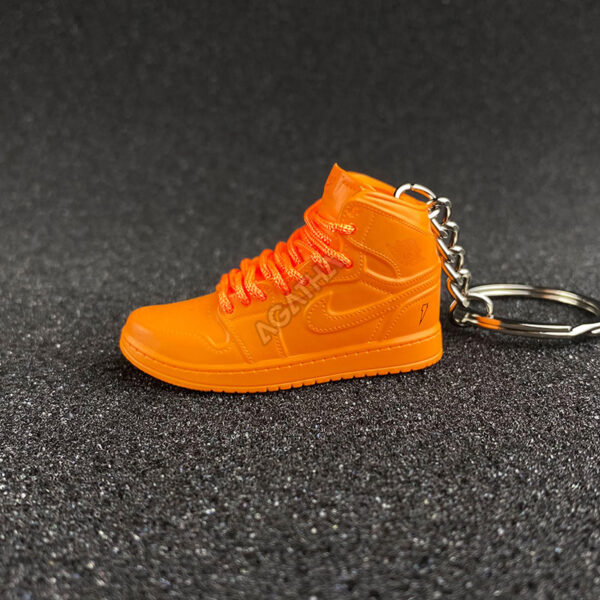 Jordan 1 Retro High Gatorade Orange Peel 3d mini sneaker keychains