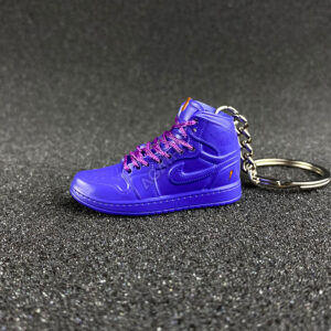 Jordan 1 Retro High Gatorade Rush Violet 3d mini sneaker keychains