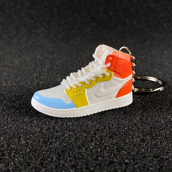 Jordan 1 Mid To My First Coach 3d mini sneaker keychains