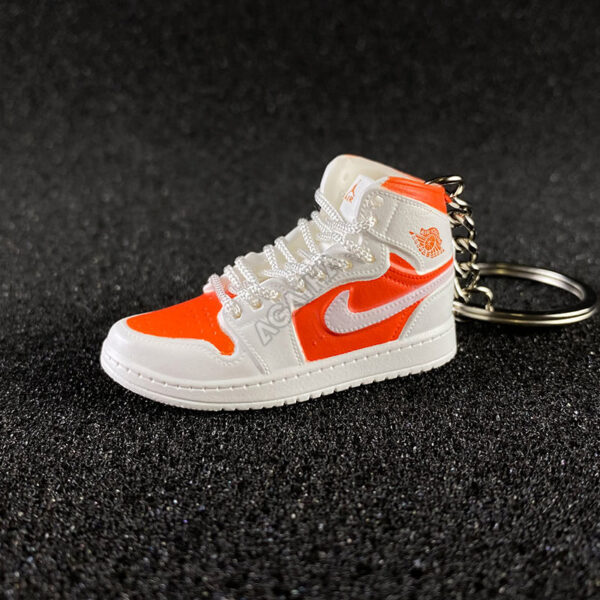 Jordan 1 Mid SE Bright Citrus 3d mini sneaker keychains