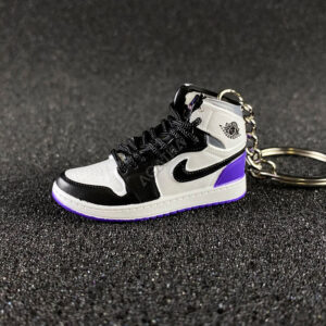 Jordan 1 Mid SE Purple sneaker keychains