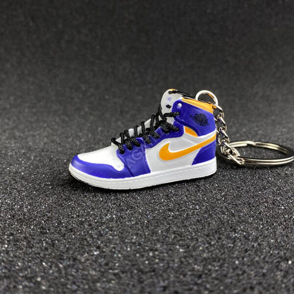 Jordan 1 Retro High OG Defiant SB LA To Chicago 3d mini sneaker keychains