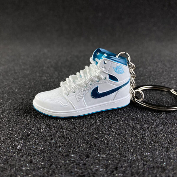 Air Jordan 1 High Metallic Navy 3D mini sneaker keychains