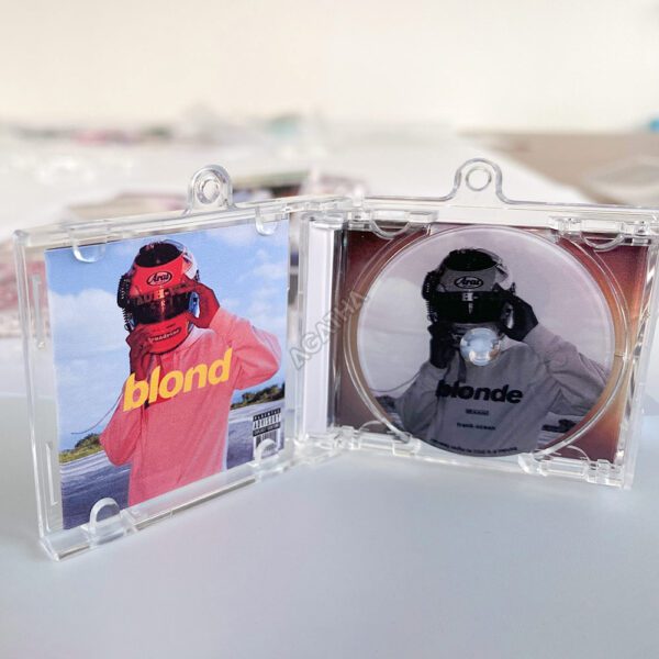 Blonde mini cd keychain