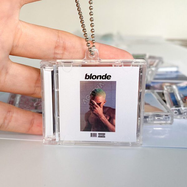 Blonde mini cd keychain