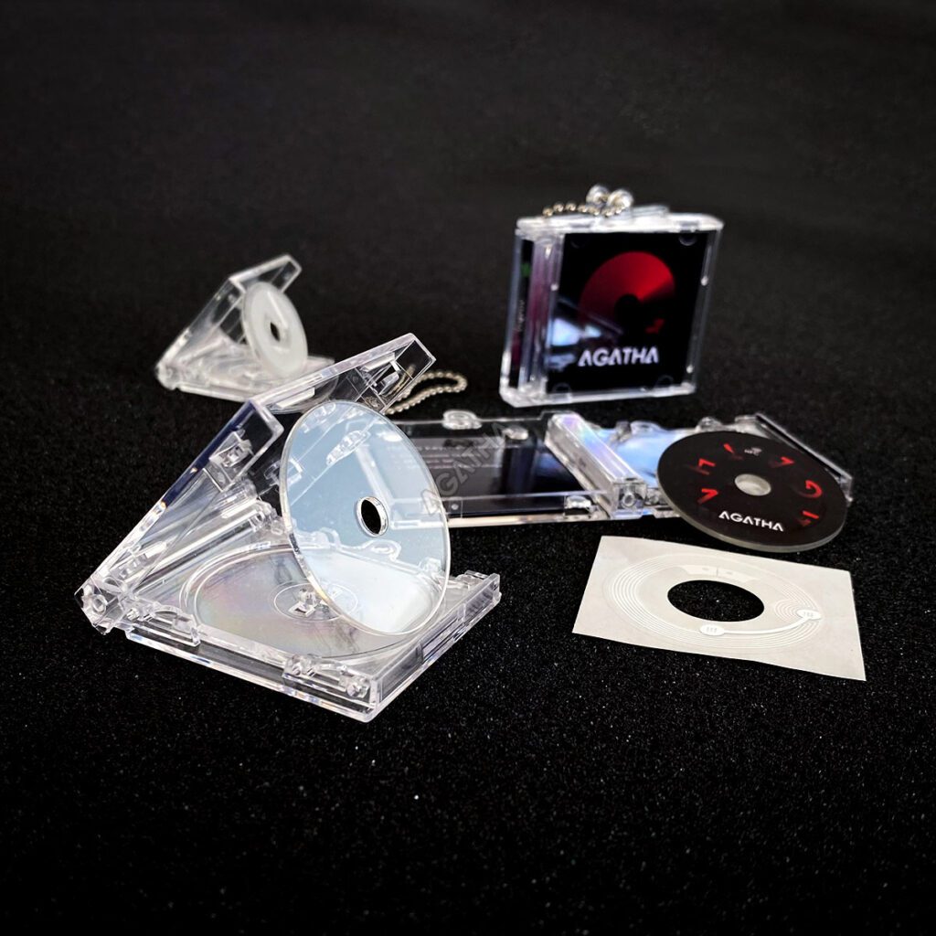 Mini Ccd Keychain Mini CD Case Keychain Blank