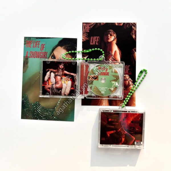 Celebrate Taylor Swift’s The Life of a Showgirl with Custom Mini CD Keychains